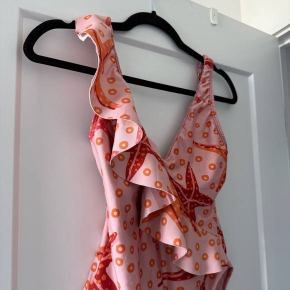 FARM Rio Starfish One Piece Swimsuit - Pink and Orange - Picture 6 of 9